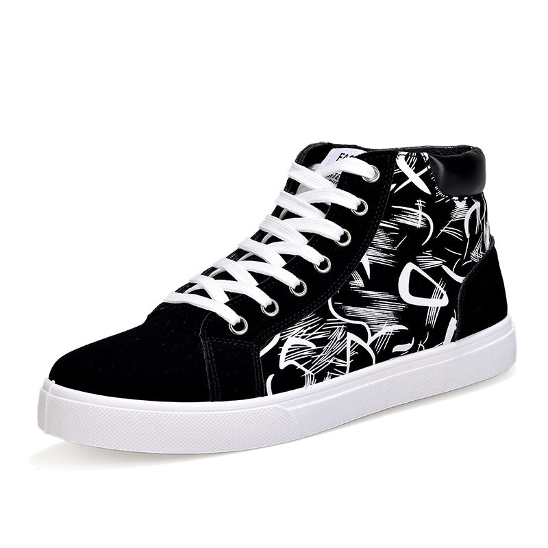 Street Art Vibe High-Top Sneakers