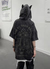 Edgy Crossroads Oversized Hoodie