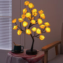 Illuminated Rose Tree Lamp