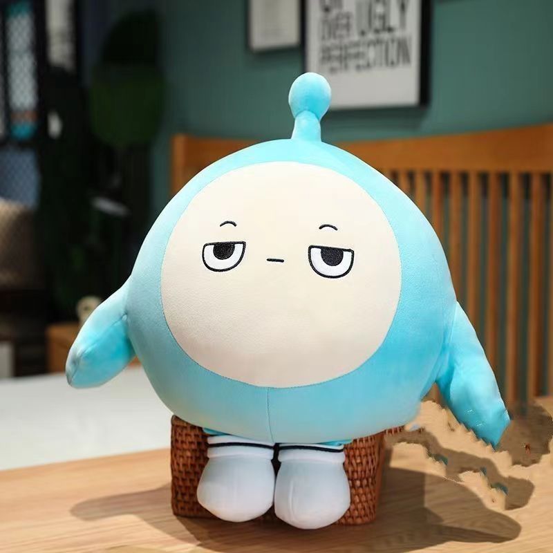 Blue egg boy / Height 35 cm