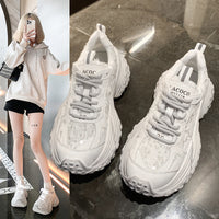 Lunar Luxe Silver Platform Sneakers