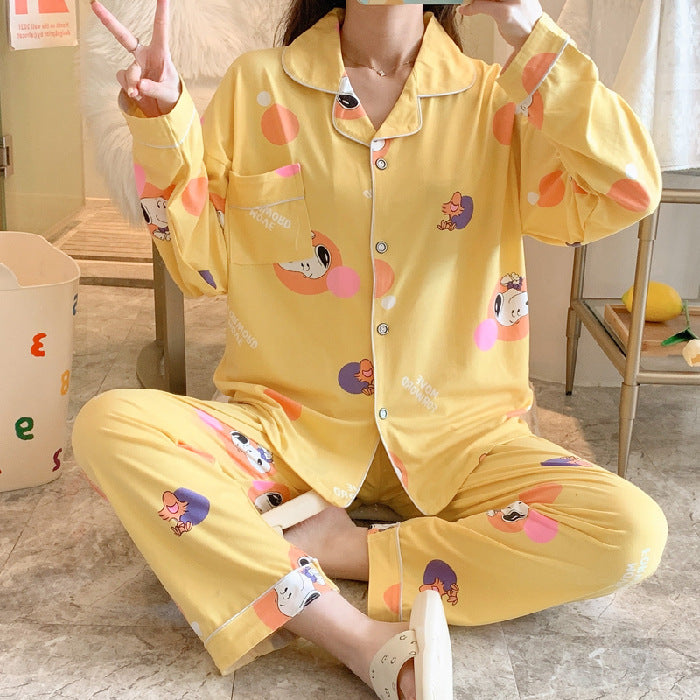 Lapel Pajama Set