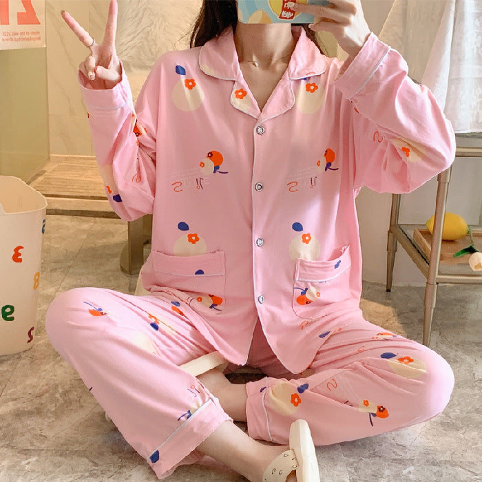 Lapel Pajama Set