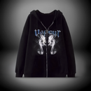 Gothic Skulls Zip Hoodie