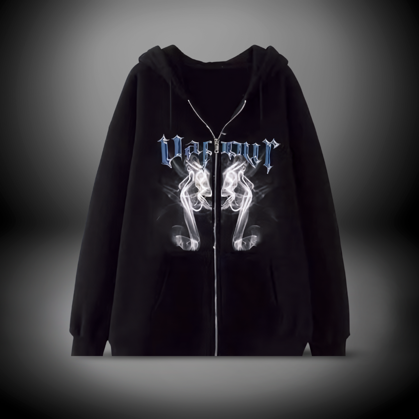 Gothic Skulls Zip Hoodie