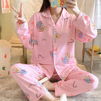 Lapel Pajama Set