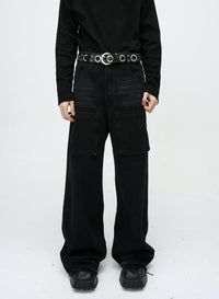 Midnight Rebel Wide-Leg Jeans