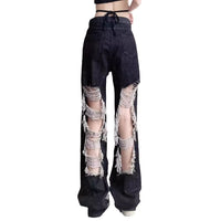 Rebel Threads Distressed Denim Flares