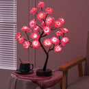 Illuminated Rose Tree Lamp