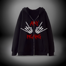 Rebel Bones Zip-Up Hoodie