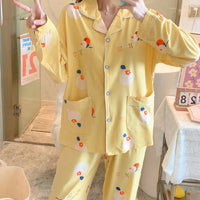 Lapel Pajama Set