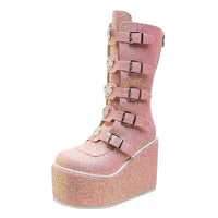 Super High Heel Martin Boots