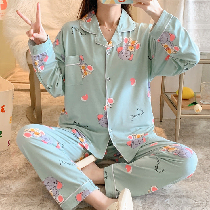 Lapel Pajama Set