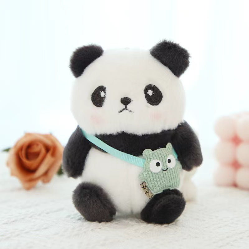 Green satchel red panda / Keychain