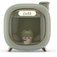 Retro TV Kitty Humidifier with LED Night Light