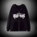 Gothic Skulls Zip Hoodie